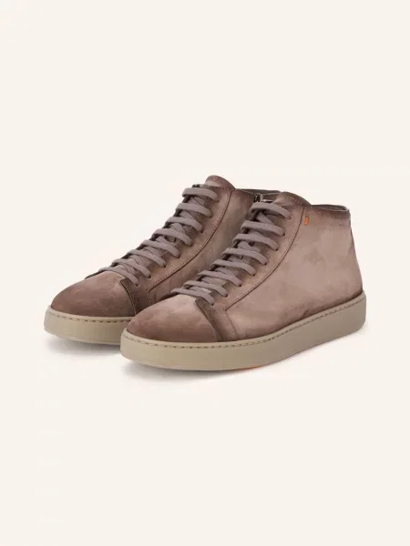 Santoni Vysoké Sneakersy Dump černošedá šedá