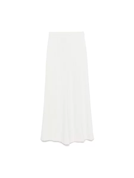 Twinset Spodnie Kobieta S Perłowe spodnie z szerokimi nogawkami beżowy