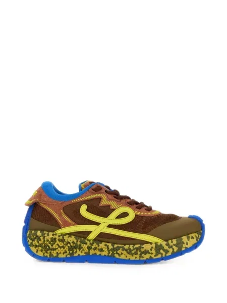 Sneakerși Loewe cu aplicații maro