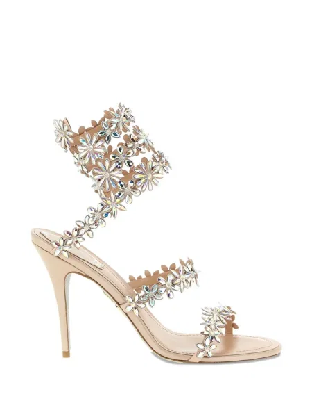 Sandale Rene Caovilla cu model floral de cristal