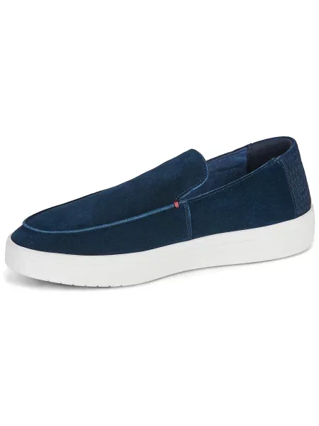 Semišové loafersy Tommy Hilfiger modrá