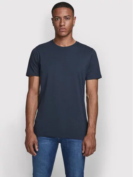 JACK & JONES Tričko marine modrá