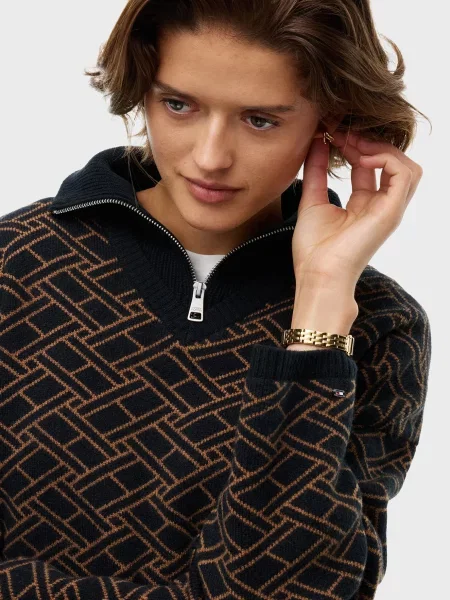 Шерстяной свитер Tommy Hilfiger с принтом