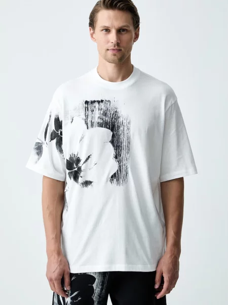 Armani Exchange tricou pentru bărbați din alb