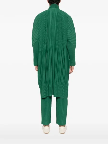 Плисирано палто Homme Plissé Issey Miyake зелено