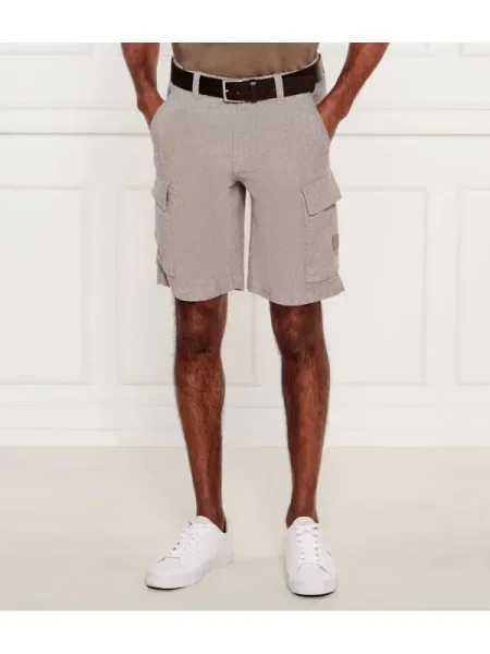 BOSS ORANGE De in pantaloni scurți | Relaxed fit gri