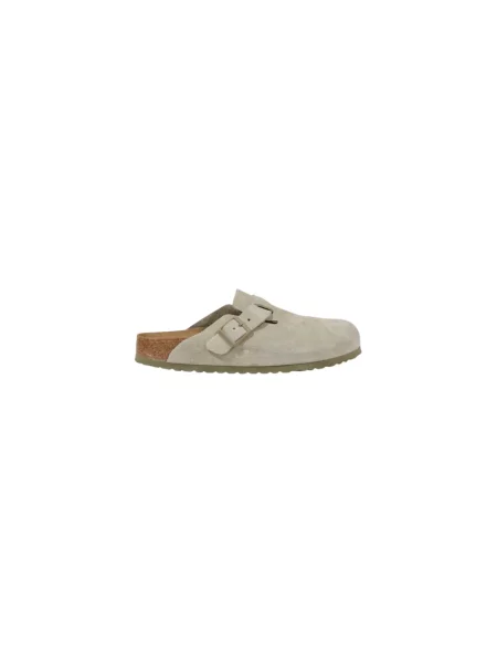 Birkenstock Klapki Boston Leve Zielony beżowe