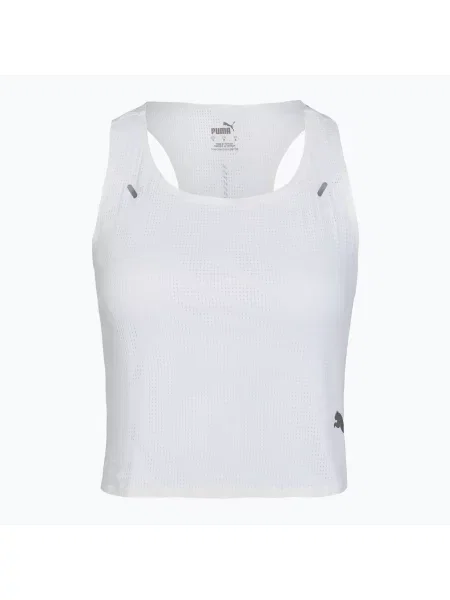 Тренировъчен топ PUMA Run Ultraspun Crop white бяло