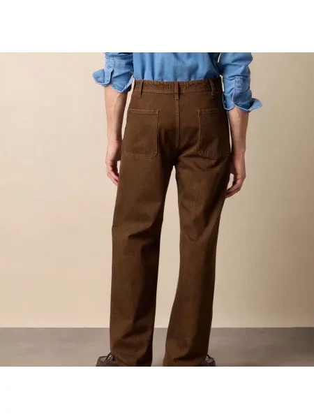Jeansy Brooks Brothers brązowe