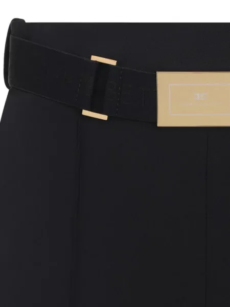 Spodnie Elisabetta Franchi na sprzączkę czarne