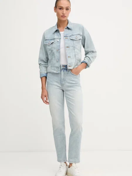 Calvin Klein Jeans mom kavbojke modra
