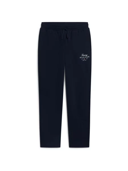 Pantaloni Tommy Hilfiger albastru