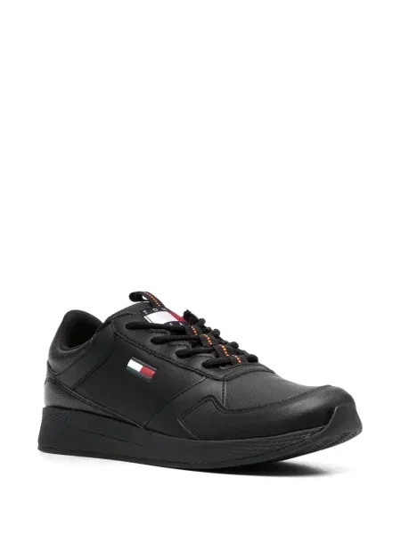 Kožené tenisky Tommy Jeans černé
