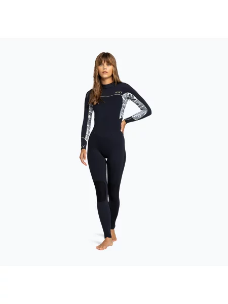 Női neoprén ruha ROXY Swell Series Back Zip GBS egret mo rockin vibes. Méret: 4 fekete
