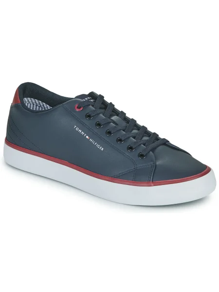 Bőr félcipo Tommy Hilfiger kék