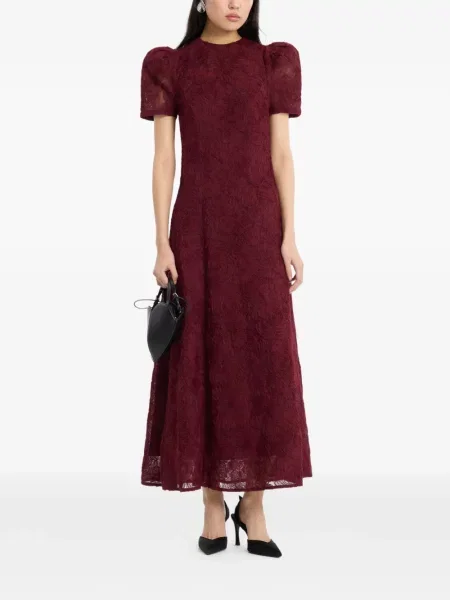 Rochie midi Rotate Birger Christensen evazată roșu
