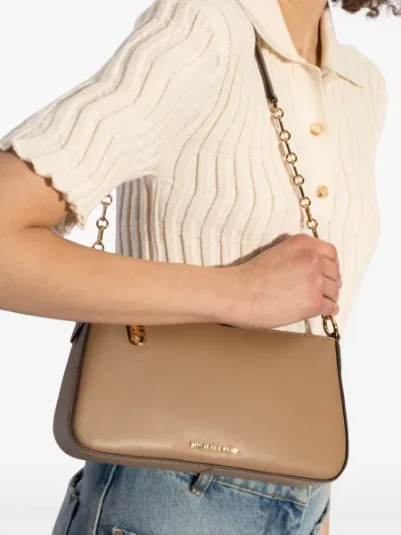 Кожени маратонки Michael Michael Kors бродирани с леопардов принт черно