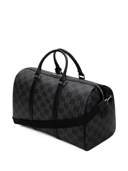 Platno torba Karl Lagerfeld K/Monogram crna