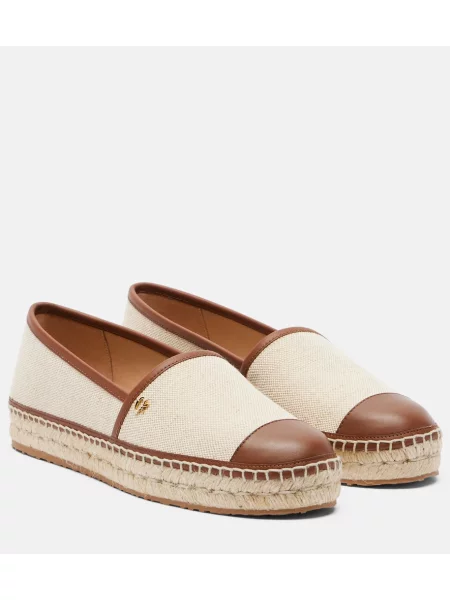 Espadrile Gianvito Rossi din piele bej