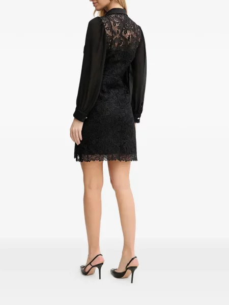 Rochie mini Morgan din dantelă de costum mini negru