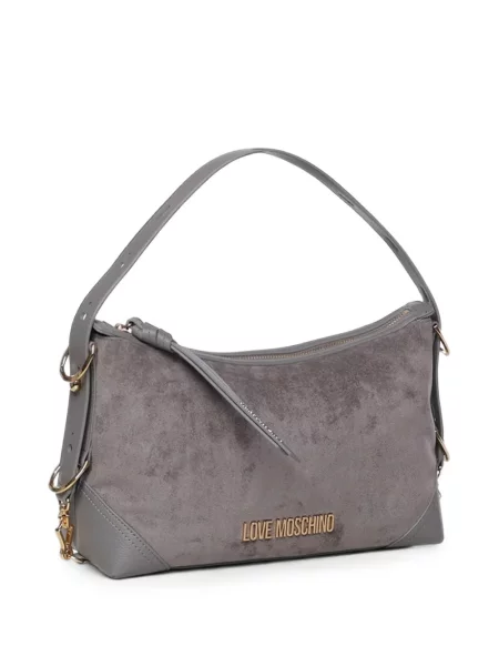 Torbica Love Moschino s autogramom siva