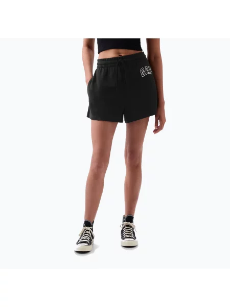 Šortky GAP Logo Shorts True Black V2 M bílé