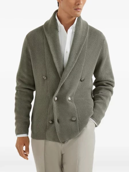 Cardigan Brunello Cucinelli verde