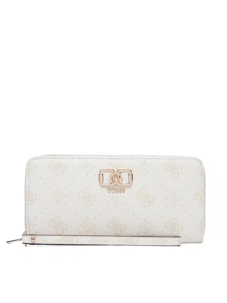 Portofel Guess Emelie Logo Slg Crem alb