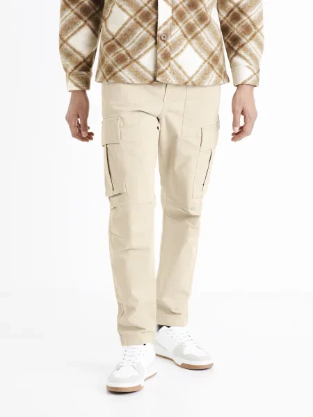 Pantaloni Celio casual bej