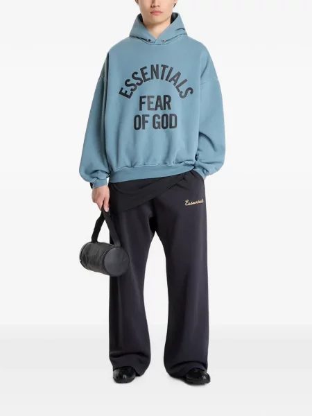 Hoodie Fear Of God Essentials με σχέδιο μπλε