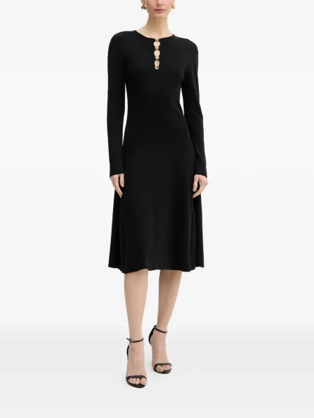 Rochie midi Karl Lagerfeld până la genunchi de costum negru