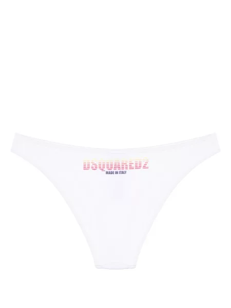 Raštuotas bikinis Dsquared2 balta