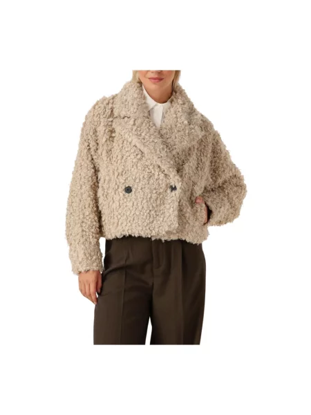 Kurtka Copenhagen Muse teddy beżowa