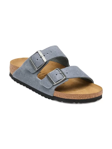 Birkenstock natikači semišasti Arizona Suede Leather modra