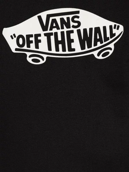 Суичър с качулка Vans черно