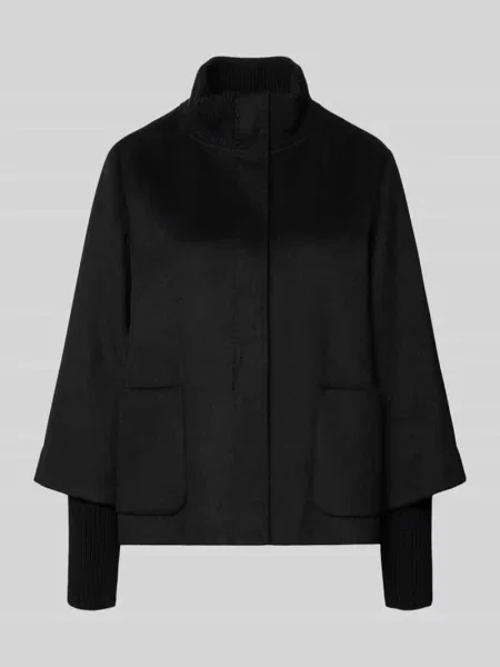 Kurtka o kroju regular fit z dodatkiem wełny S.oliver Black Label czarna