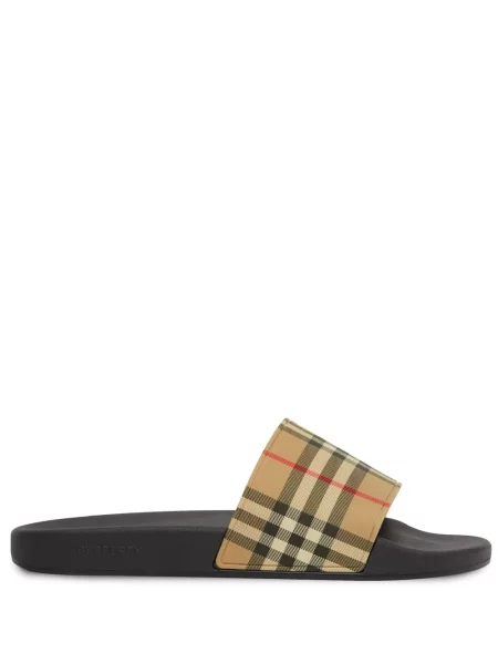 Papuci Burberry în carouri