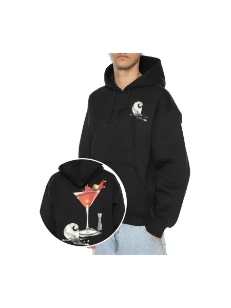 Bluza z kapturem Carhartt Wip z kapturem czarna