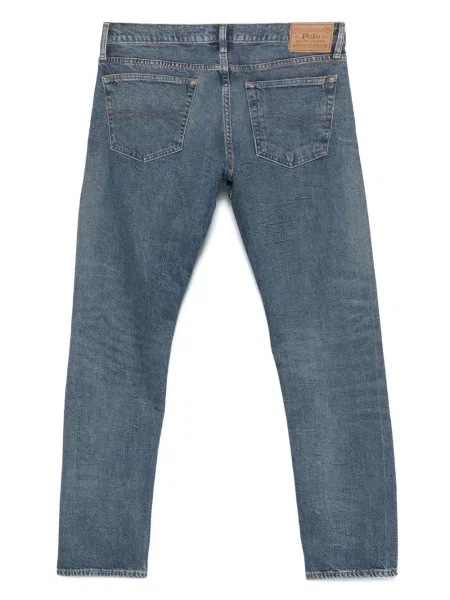 Dzianinowe kąpielówki Polo Ralph Lauren w paski czarne