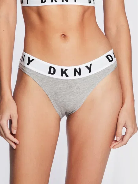 DKNY Klasikinės kelnaitės pilka