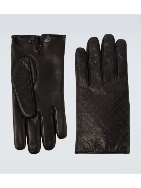 Mănuși Gucci din piele negru