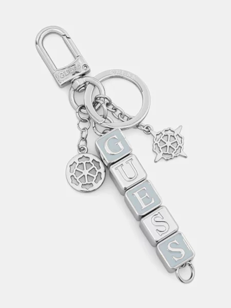 Obesek za ključe Guess srebrna