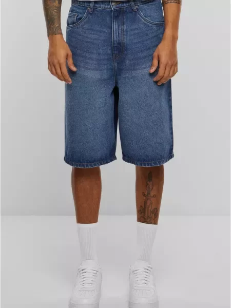 Džínové šortky Urban Classics modré