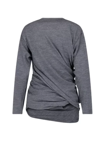 Lung tricou Junya Watanabe drapate gri