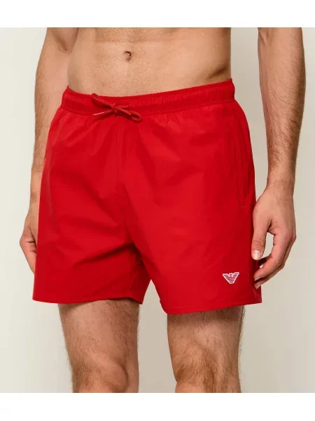 Pantaloni scurți Emporio Armani roșu