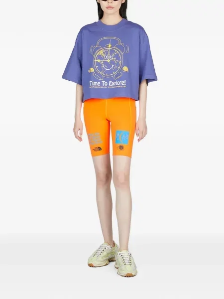 Decupat tricou The North Face cu imagine violet