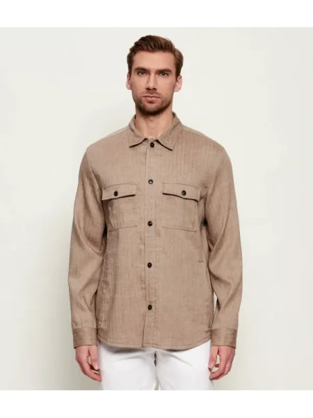 TIGER OF SWEDEN De in cămașă Bishop | Oversize fit cu adaos de lână bej