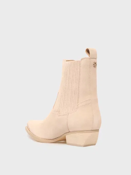 Замшевые ботинки Guess бежевые