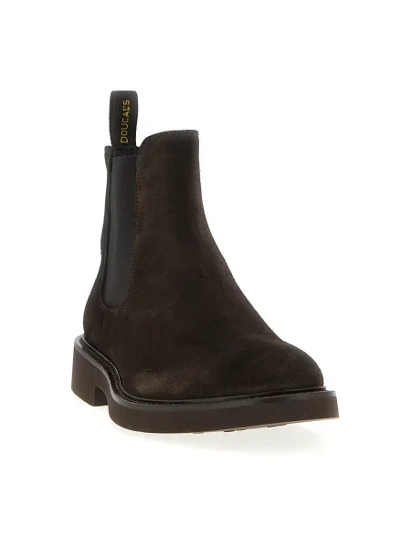 Buty do kostki Doucal's skórzane brązowe