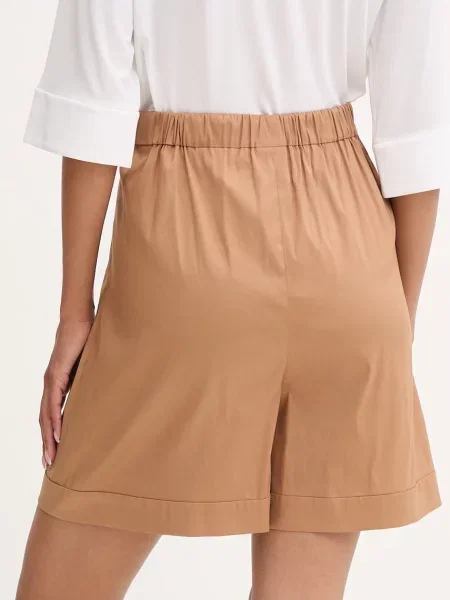 Max Mara Beachwear spodenki plażowe MEDEOLA brązowe